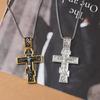 Film John Wick Jesus Cross Collana Crocifisso Preghiera ortodossa orientale Grande ciondolo per uomo Donna Accessori gioielli Regali