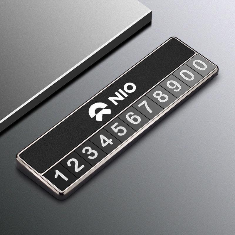 

Shunyi High-Grade Alloy Temporary Parking Number Plate for Nio Car Relocation