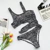 Sexy Women's Swimsuit Solid Color One Piece Swimsuit Hollow Bikini Brazil Beachwear 8 Colors