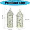 Decorative Candle Lanterns Moroccans Lanterns Retro Golden Metal Lanterns Candle Holder for Home Patios Outdoor Decors