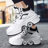 Four-wheel Runaway Shoes, Teenagers, Children, Primary and Secondary School Students, Deformed Shoes, New Second-generation Retractable Roller Skates