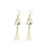 New Chinese Tassel Retro Luxury Bamboo Leaf Gourd Earrings for Women
