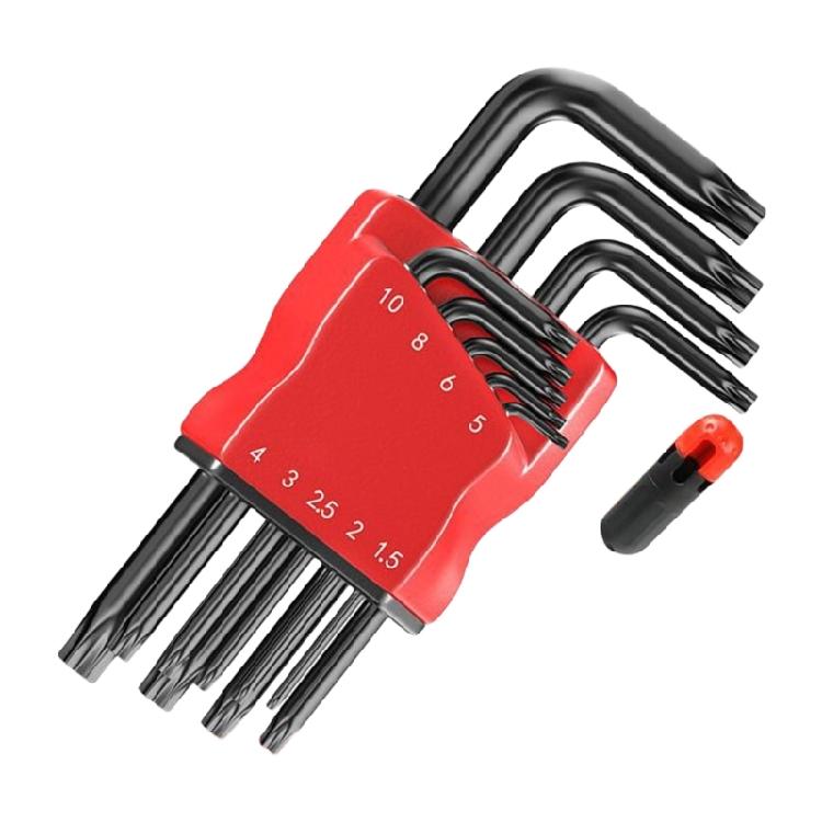 9pc NonSlip Torxs Star Wrench Hex Key Tool With Polishes Edges For Secure Fastener Engagement And Longevity Spanner