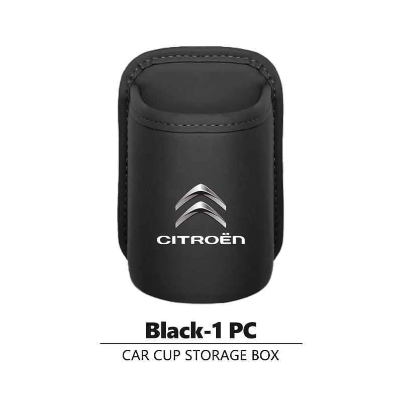 KDXF2 Car Seat Door Water Cup Holder Drink Rack Leather Storage Box For Citroen Jumper Celysee Cactus Picasso Aircross Saxo Grand