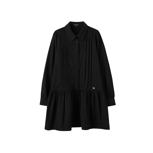 Rap-Decorated Pintuck Shirring Mini Dress Ar1Wo363