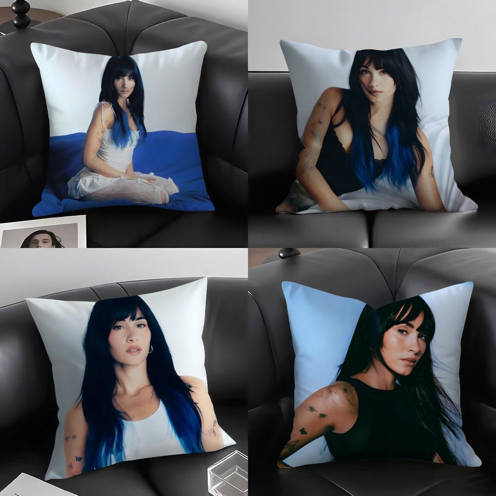 A-Aitana Ocanaa Singer Cushion Cover Pillowcase Ultra Soft Skin Friendly Fabric Cloud Like Comfort & Concealed Zipper