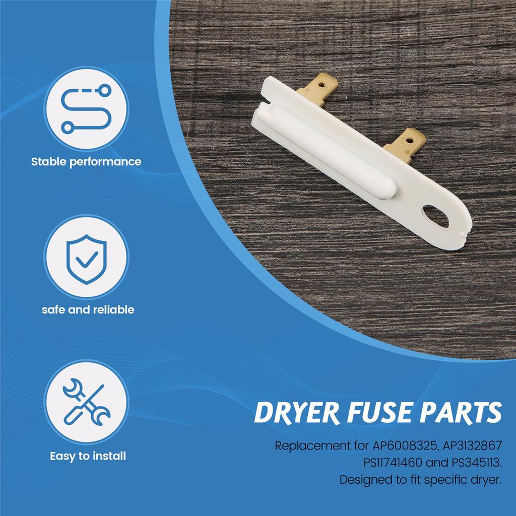10Pcs Dryer Fuse Parts Home Appliance Washing Machine Fuse Fuse 3392519 for Whirlpool Kenmore Roper
