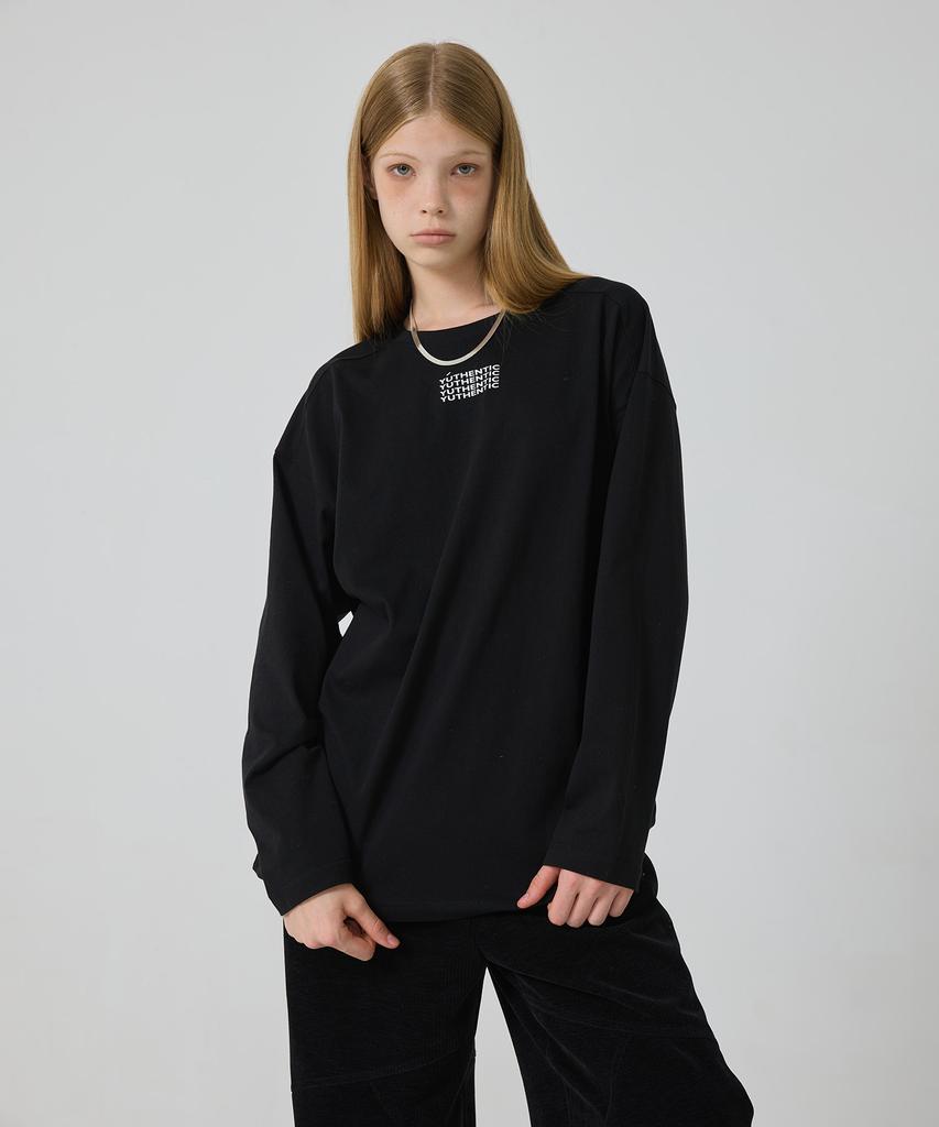 Yusentig Logo Boxy T-Shirt Black Oe3Ae10910