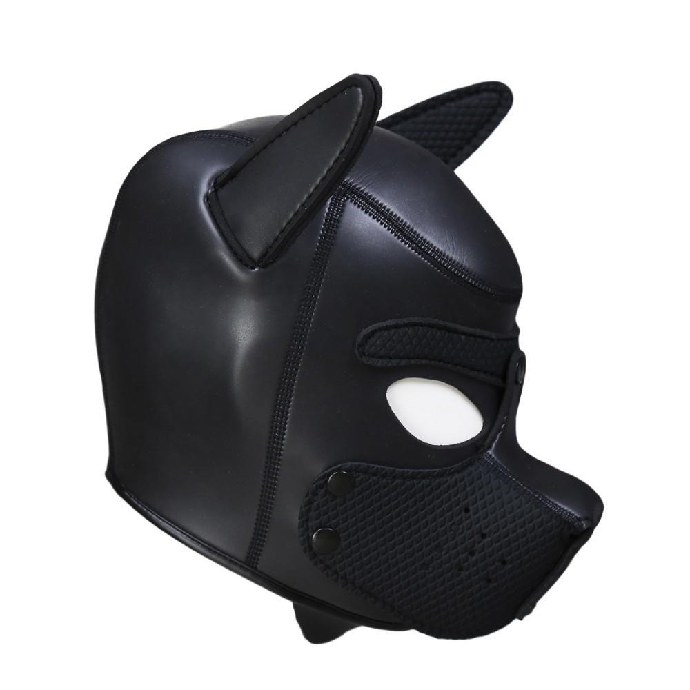 Sexy Dog BDSM Bondage Puppy Play Hoods Slave Rubber Pup Mask Fetish Adult Games Couples SM Flirting Games Toys For Erotic