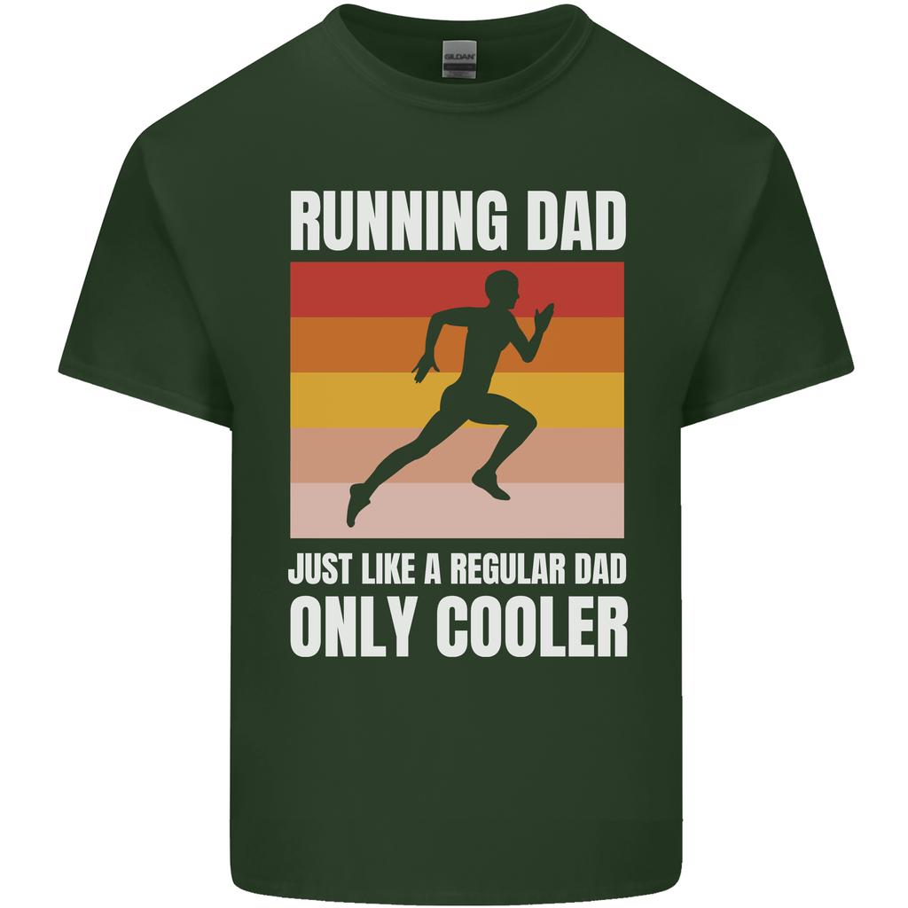 Running Dad Cross Country Marathon Runner Unisexs Light Cotton Tshirt