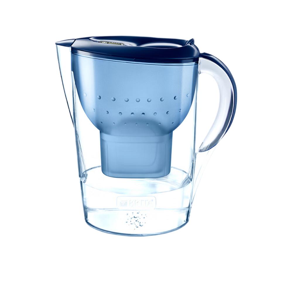 

BRITA Marella Ocean Series Water Filter Jug The filter cartridge can be replaced. синий