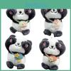 Backpack Plush Panda Keychain Pendant Toy Stuffed Doll Bag Decoration Kids Gift