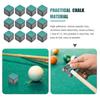 12Pcs No-Slip Cue Stick Wiping Powder Pool Table Cue Chalk Billiards Pool Cue Chalk For Pool Billiard Snooker