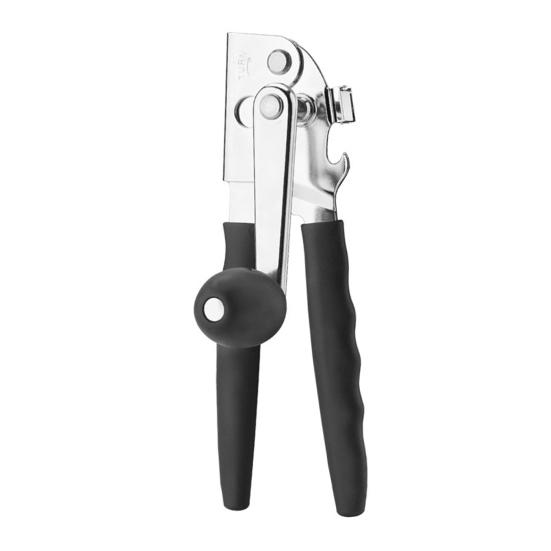 Kommersiell Burköppnare Rostfritt Stål Handhållen Burköppnare Enkel Öppning Flasköppnare Rostskyddad Tvättbar Manuell Burköppnare för Burk och Flaskor