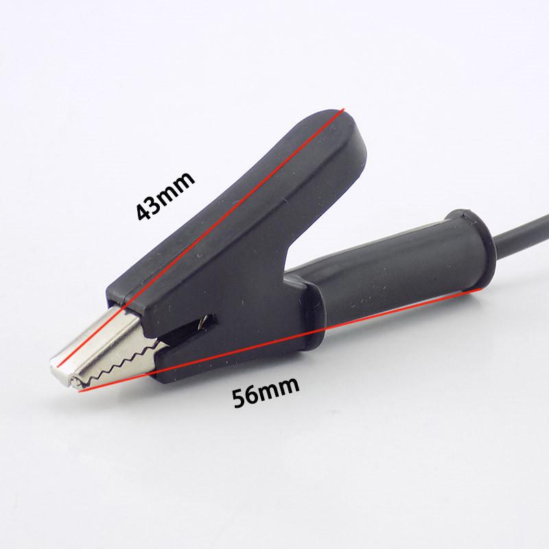 2pcs Test Wire 1M Long Alligator Clip To Banana Plug Test Cable Double Wire Clamp Wire For Esting Probe Multimeter