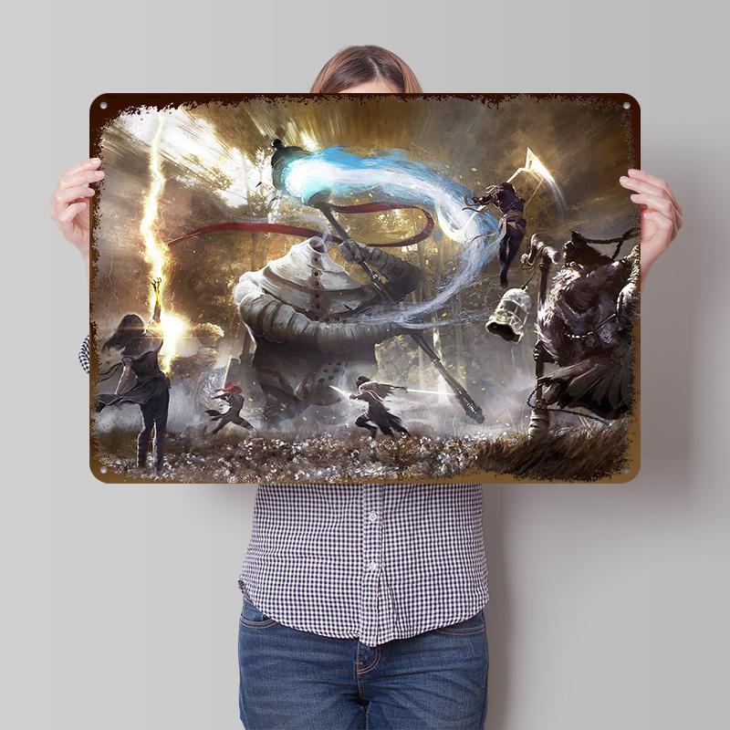Neveron Jar Fighting Expedition Tin Poster Customized Wall Art Retro Vintage Metal Signs for Fans Room Modern Home Decoration