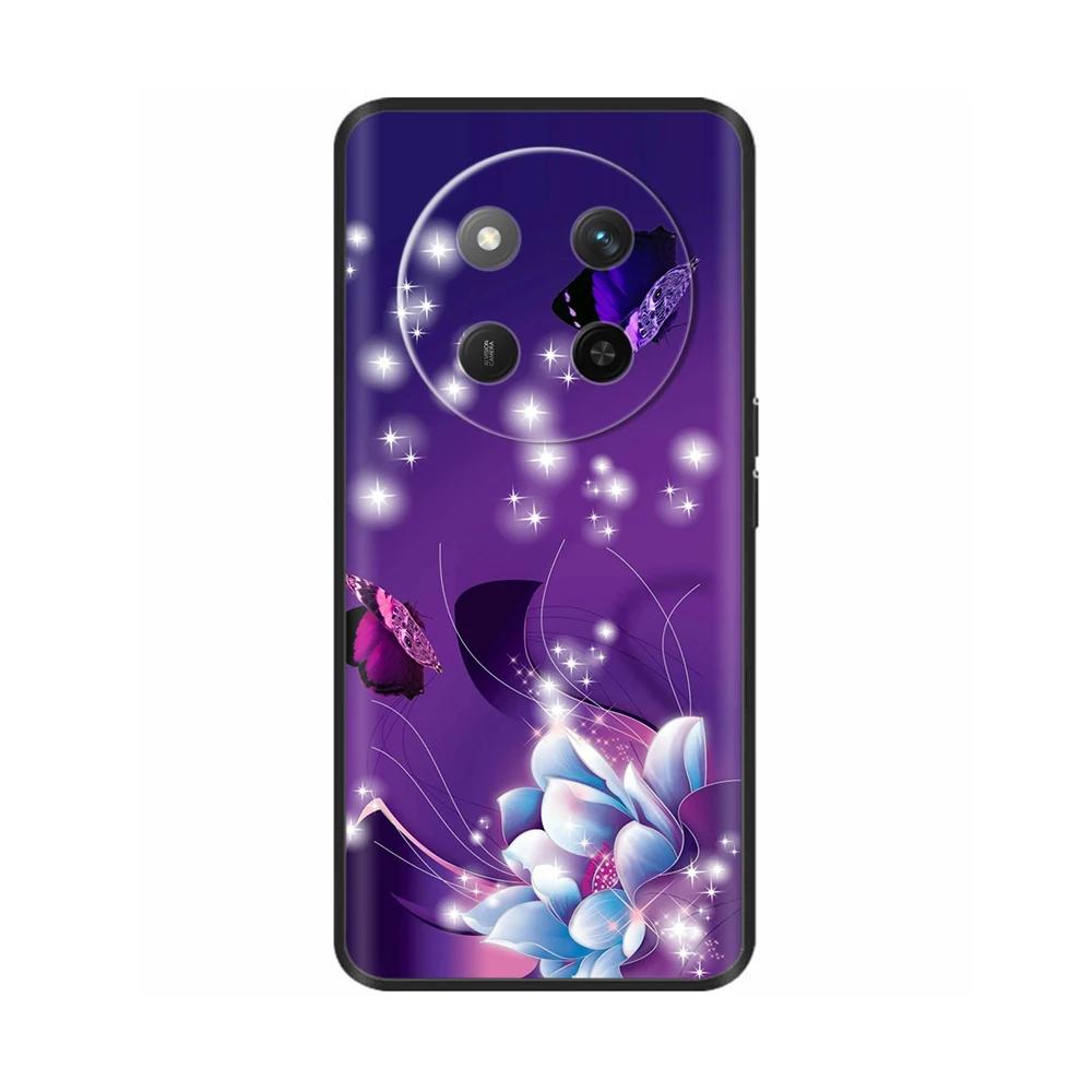 For Honor X60 5G Case Black Silicone Soft Luxury Phone Back Cover for Huawei Honor X60 Pro Painted Shockproof Shell Cases Para