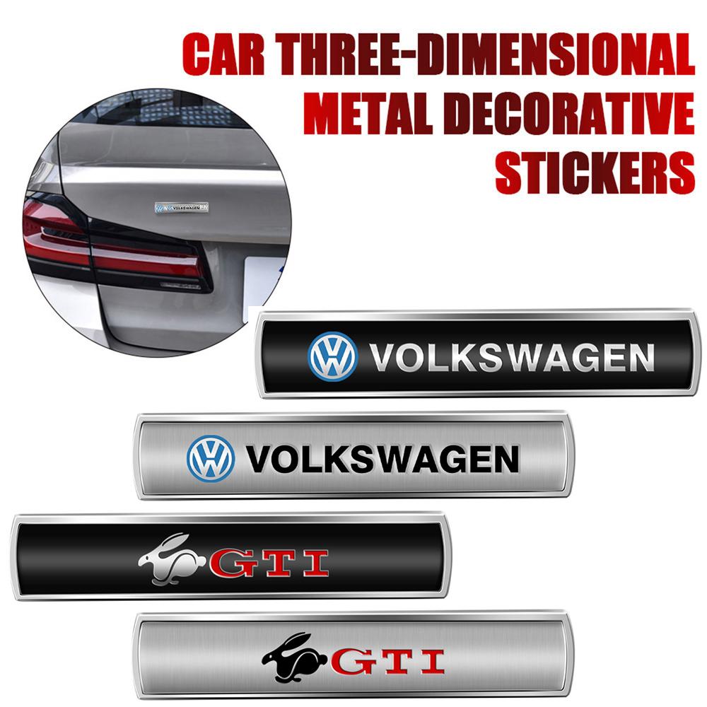 Car Sticker 3D Metal Body Fender Logo Decoration Decal For Volkswagen Vw H4Tiguan Jetta Mk6 Scirocco Polo Touran Golf Git Passat