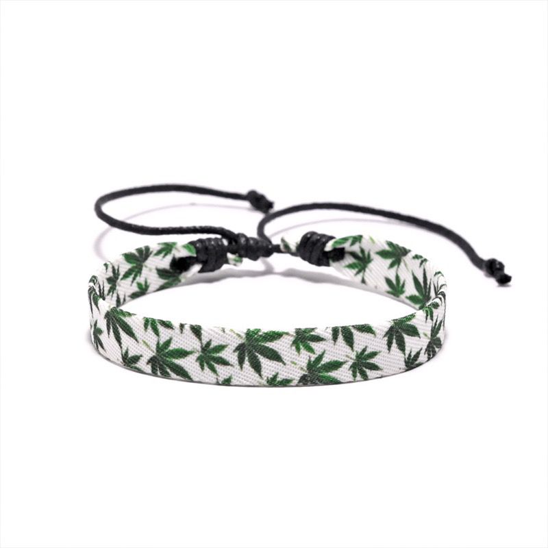 

Мода 2025 Новый Тканевый Крафт Печать Тканый Браслет Универсальная Личность Оригинальная Лента Студенческие Мужские и Женские Парные Браслеты YMA-001 White