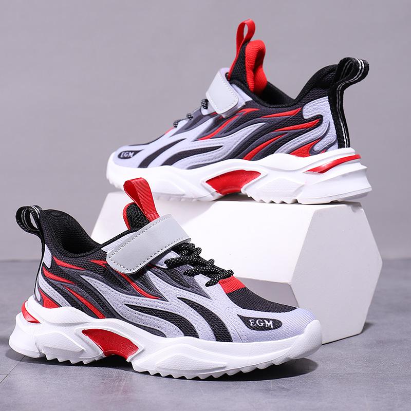 Boy'S Running Sneakers Children'S Sports Shoes Boys Casual Trendy Shoes Lightweight Nonslip Increased Outdoor Shoes