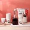50PCS Disposable Paper Cup Thickened Paper Cup White Design Pattern Pulp Burst Paper Cup