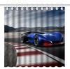Race Car Shower Curtain Fabric Bathroom Sports Car Shower Curtains Cool Automobile Speed Racing Car Shower Curtain Waterproof