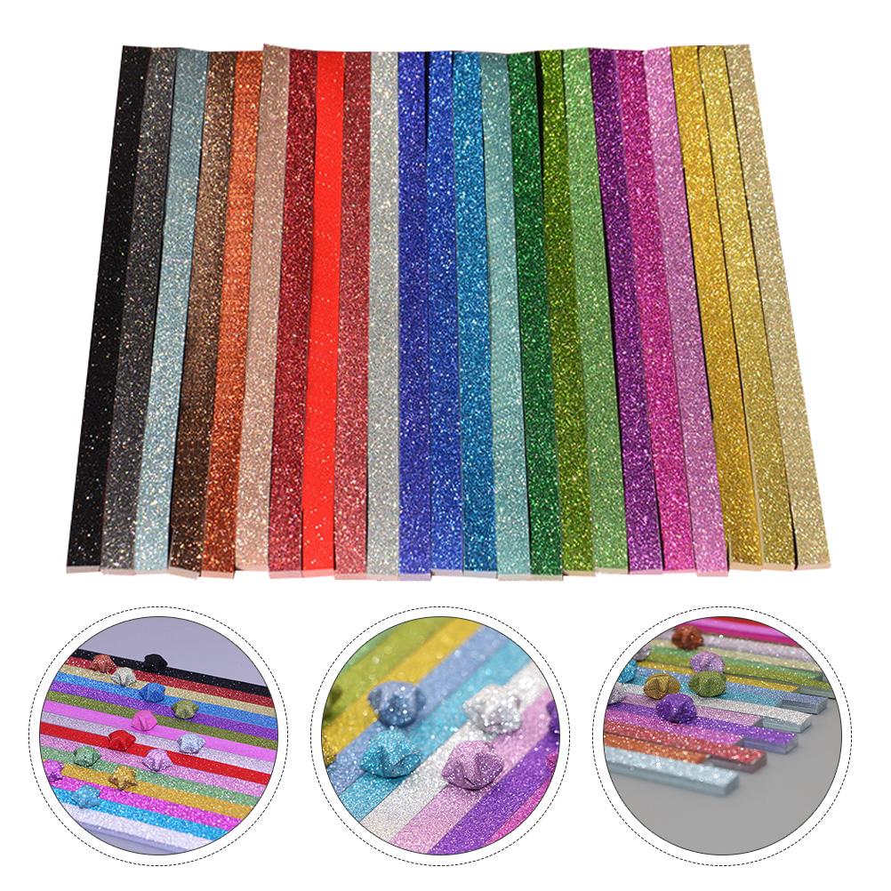 

460 шт. оригами звезда бумага блестки упаковка пять ремесленных аксессуаров полоски ручной работы ручная работа