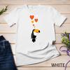Cute Toucan With Hearts I Love Toucans T Shirt
