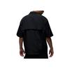 Jordan Solid Color 3D Pocket Zip-Up Short Sleeve Shirt Men Tops Black DX9650-010