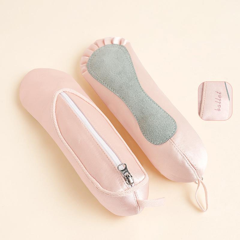 Large Capacity Ballet Shoes Pencil Case Cute Design Makeup Bag Ballerina Pencil Bag School Pencil Box Pencil Holder
