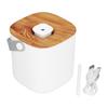 600ml Portable Humidifier USB Charging Nanometer Atomizing Desktop Humidifier Wood Grain 30ml H