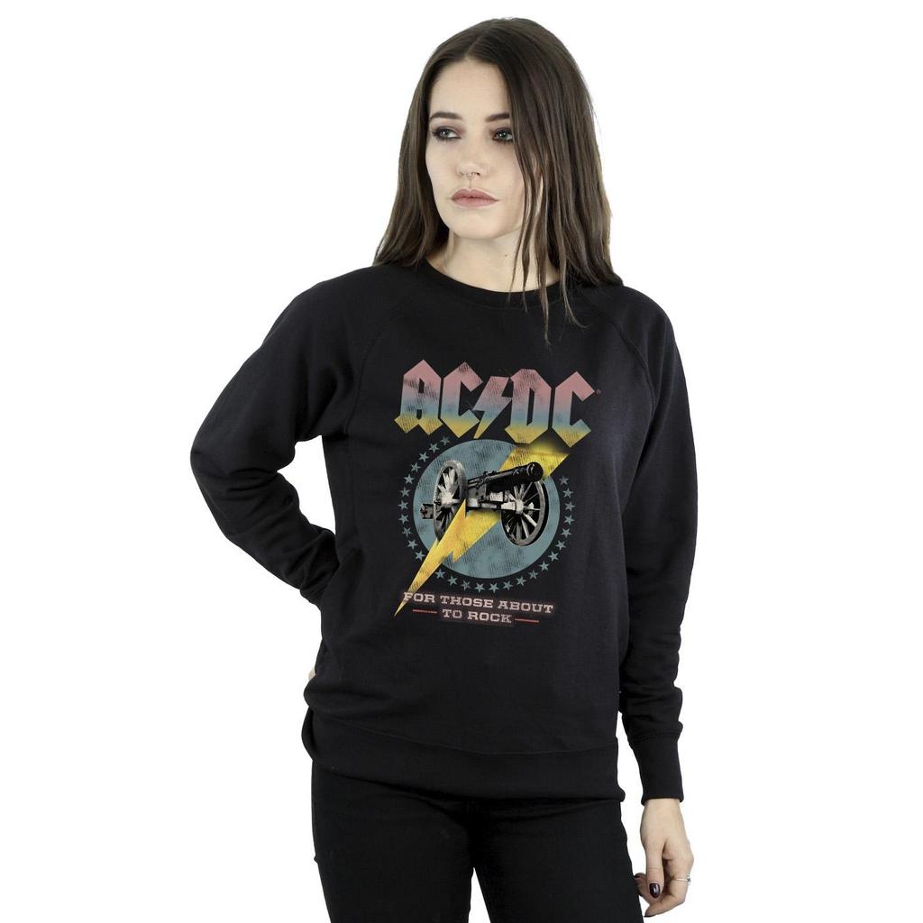 ACDC Womens/Ladies For Those About To Rock Sweatshirt