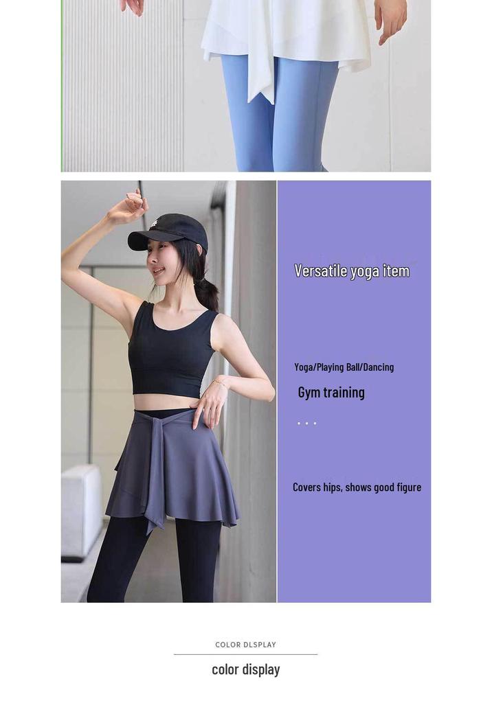 Yoga Skirt: One-Piece Sports Cover for Running and Fitness