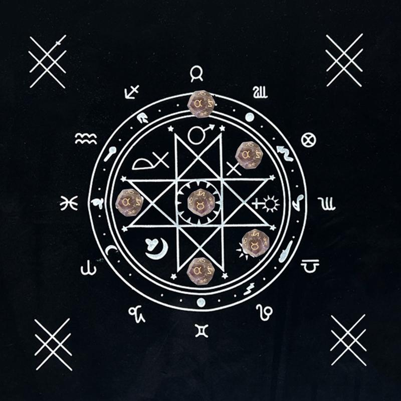 Square Flannel Tarot Altar Cloth Card Board Game Astrology for Oracle Card Pad Table Cover Card Mat Divination Tableclot