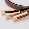 Thin Retro Women Belt Classic Slim Waist Strap For Dresses Shirts Pants PU Leather Minimalist Accessory
