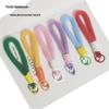 Colorful Plush Phone Wrist Strap Keychain - Anti-Lost Fashion Charm