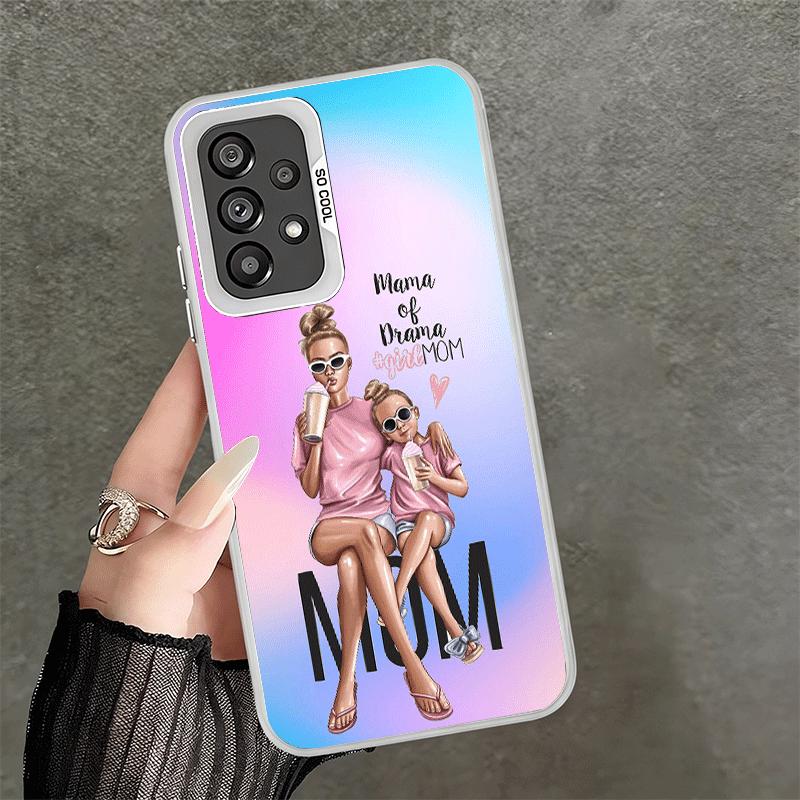 

Girl Mom Baby Color Design Shockproof Phone Case for Samsung A17 A16 A15 A14 A37 A57 A36 A56 A26 A35 A55 A25 A34 A54 A24 A13 A23 Samsung A56