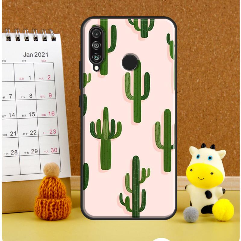 Растение Кактус Для Huawei Nova Y72 Y70 Y91 Y90 Y60 Y61 Y73 3i 7i 8i 11i 12i 9 10 SE P20 P30 P40 Lite Чехол Huawei P20 Lite