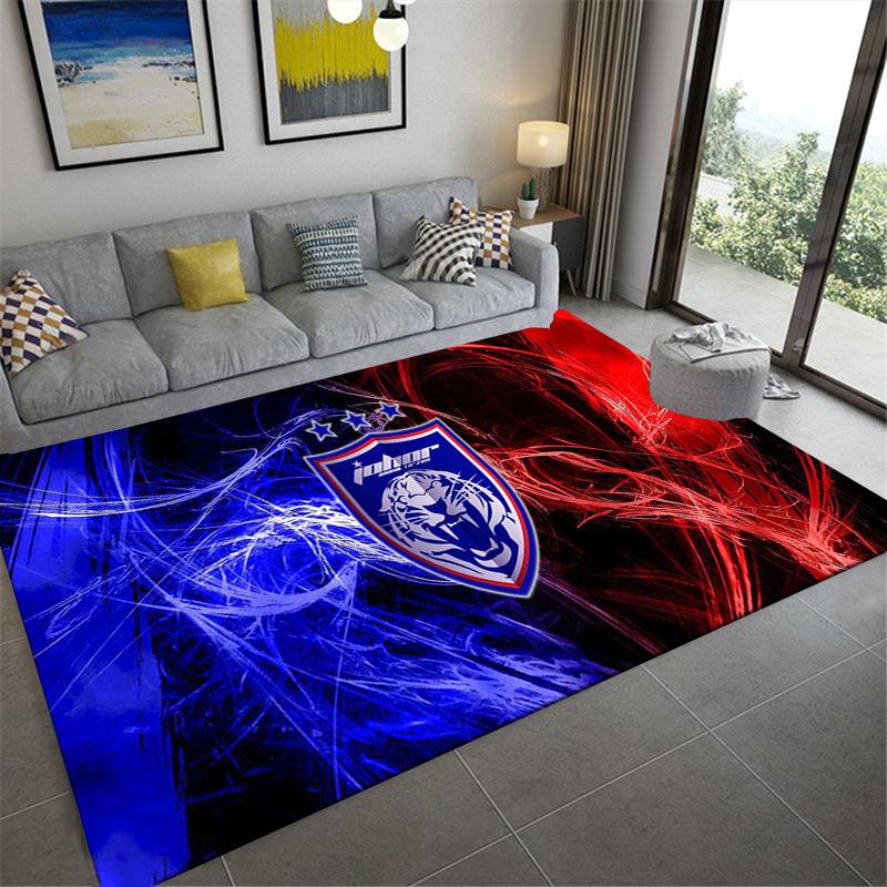 Johor Darul Ta'zim FC Carpet Rug for Living Room Bedroom Home Sofa Decoration,Kids play Non-slip Floor Mat