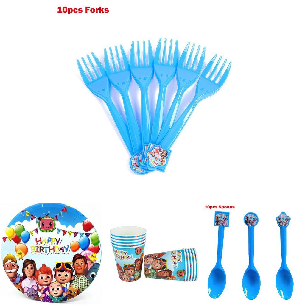 Vibrant Family Birthday Party Supplies Set With Cheerful Plates And Decor Elements