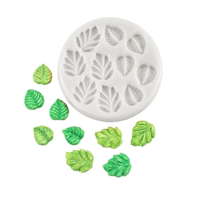 1Pc Leaves Shape Silicone Mold Diy Chocolate Silicone Baking Fondant Cake Decorating Tools Handmade Candle Mold