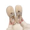 [Fanfuna] Rhinestone fluffy half-slippers women's autumn and winter outer wear advanced velvet 2025 new cotton slippers
