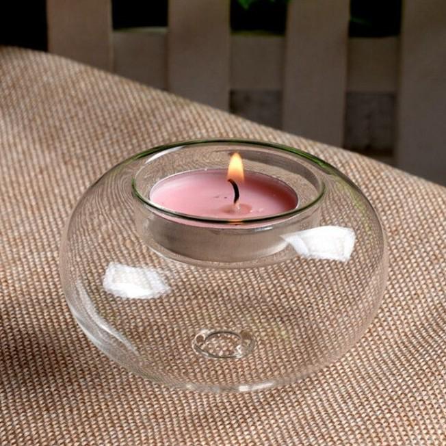 European Style Romantic Crystal Glass Candle Holder Lampshade
