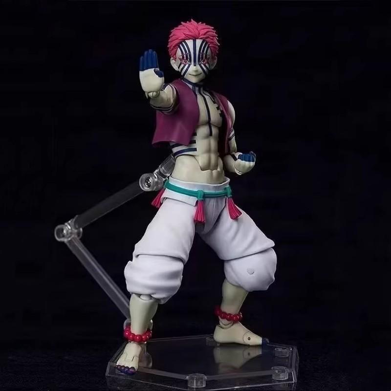 Figma Sp-146 Demon Slayer Akaza Twelve Kizuki Action Figure Collectible Model For Anime Fans Collection Statue Toys Boys Gifts