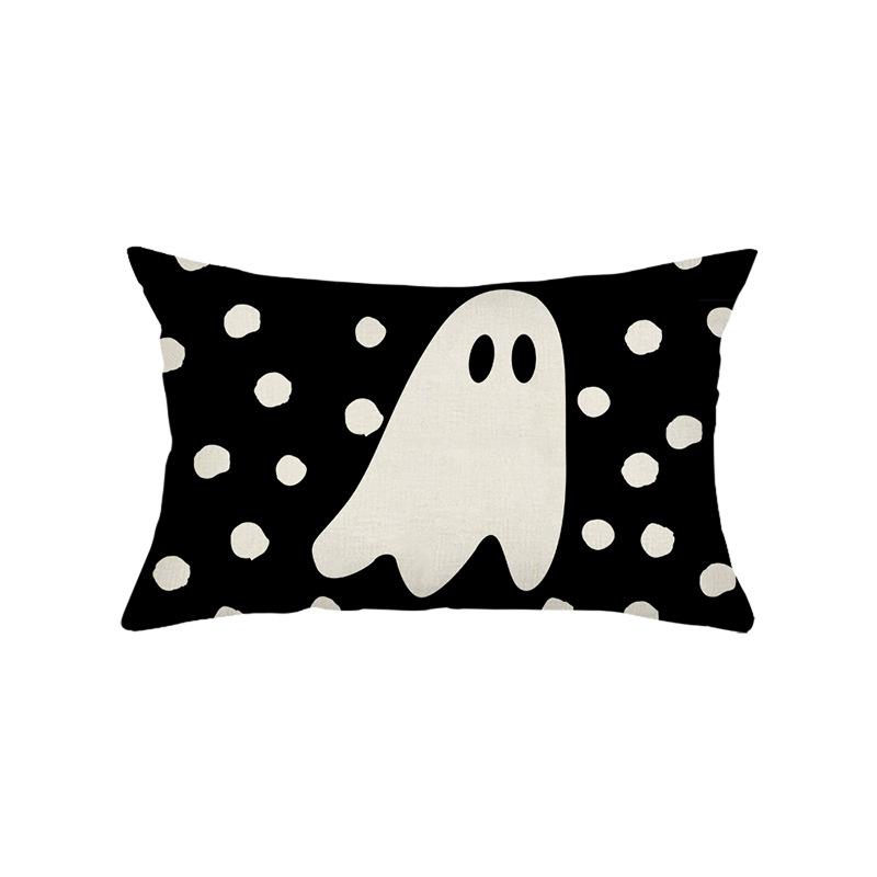 New Waist Pillowcase Halloween Funny Letters Polyester Printing Living Room Sofa Decoration Cushion Cover Pillow Cover