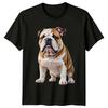 Englische Bulldogge Hunderasse Porträt T-Shirt