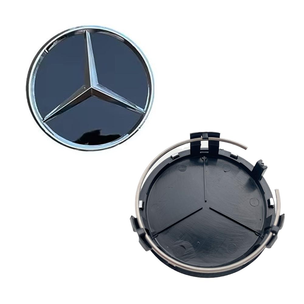 4Pcs 75MM Car Wheel Center Cover Hub Caps Replacement For Mercedes Benz AMG A E C G M R S Class W176 W204 W212 GLC CLA GLA W211