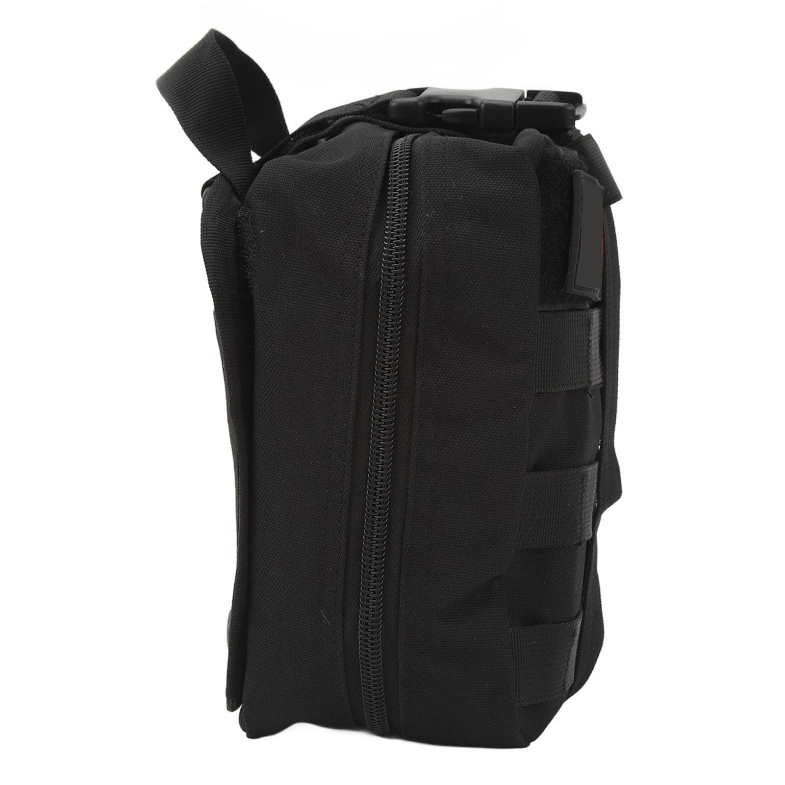 First Aid Bag Multifunctional Large Capacity Medical Pouch Emergency Survival Pouch for Outdoor Black