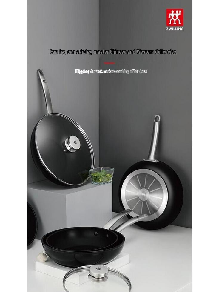 ZWILLING Enjoy 3-Piece Wok & Frying Pan Cookware Set
