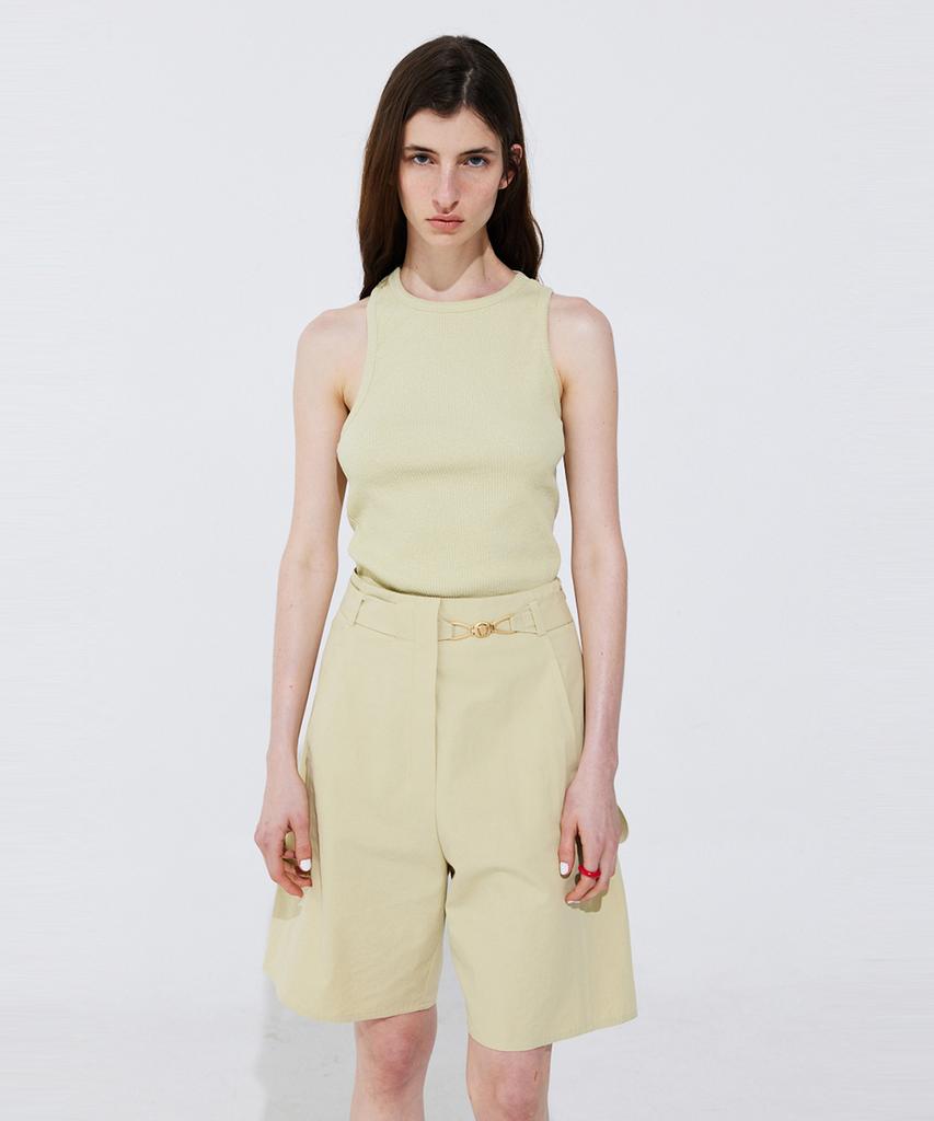WNDERKAMMER Back Cut-Out Sleeveless_Light Green